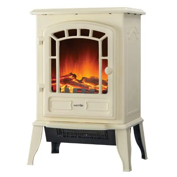 Warmlite 2Kw LED Stove Fire Cream Genuine