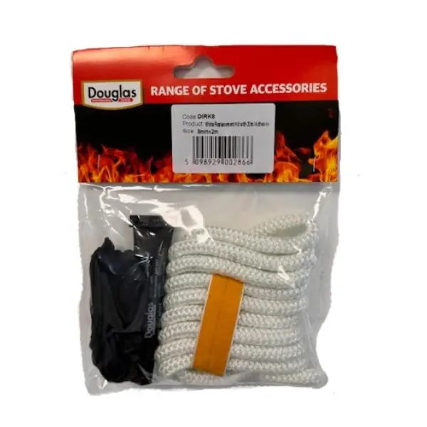 Top Rated Douglas White Replacement Rope and Adhesive Kit 8mm x 2m rope with 20ml adhesive