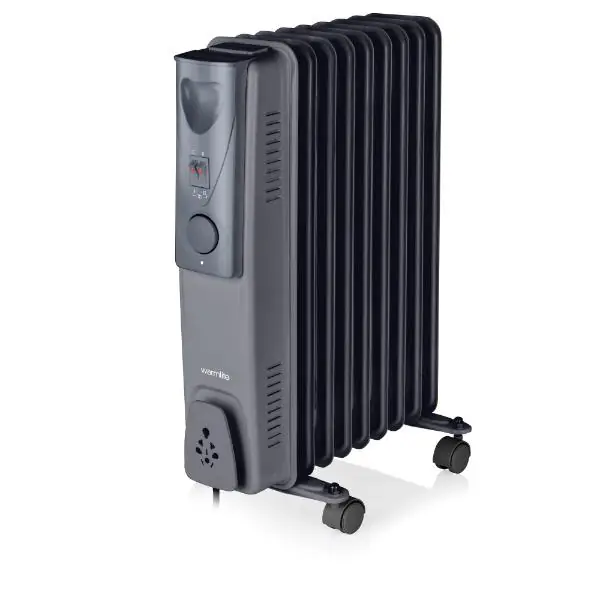 Warnlite 2000W Oil Filled Radiator Grey Popular