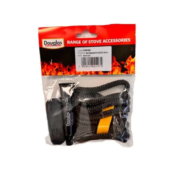 Limited Time Douglas Black Replacement Rope and Adhesive Kit 8mm x 2m rope with 20ml adhesive