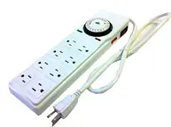 Grow1 8-Way Power Strip with Timer - 120V Top Rated