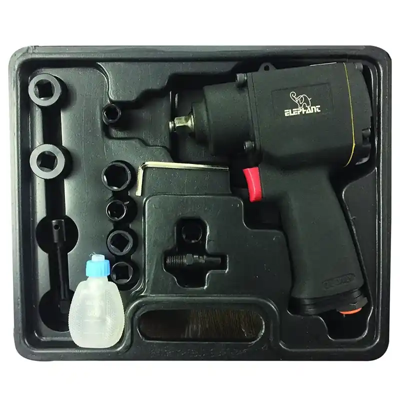 Special Discount Elephant 3/8 Inch Impact Wrench With 8 Sockets (IW-01) 5.0