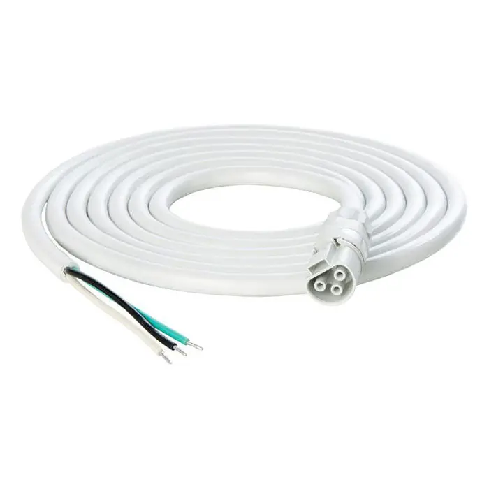 Next Day Delivery PHOTOBIO X White AC Power Cable Harness - 16AWG With Leads, 10 ft.