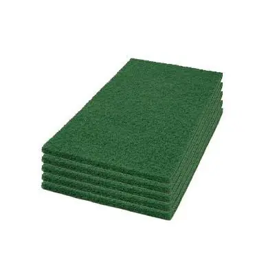 Trusted Brand 14" x 20" Green Top Coat Scrub & Strip Pads - Case of 5