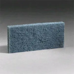 Free Shipping 4.5" x 10" Blue Medium Duty Handheld Utility Scrub Pads - Case of 20