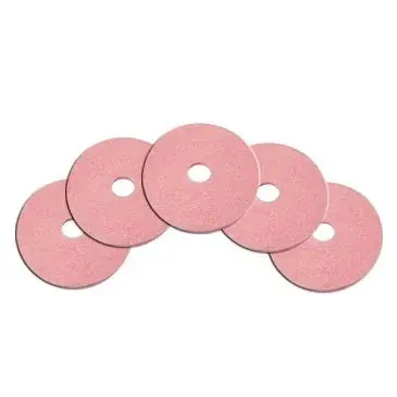 High Quality 17" Pink Top Shine Floor Polishing Pads - Case of 5