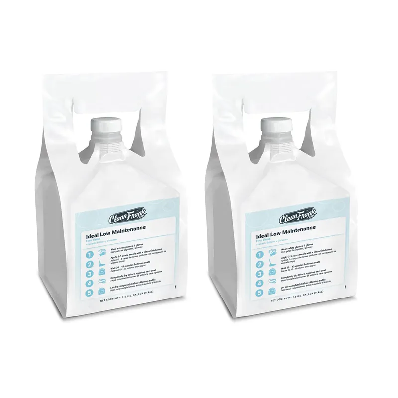 High Quality CleanFreak® 'Ideal Low Maintenance' Floor Finish (2.5 Gallon FlexMax™ Pouches) - Case of 2