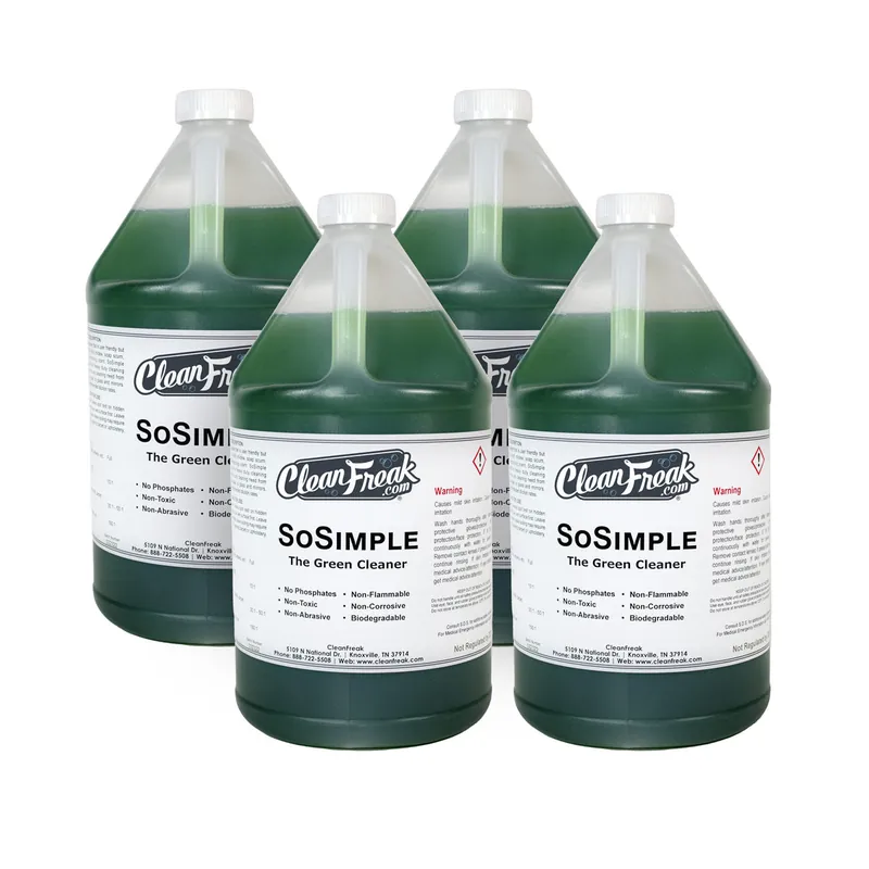 CleanFreak® ‘SoSimple’ The Green Cleaner & Degreaser (1 Gallon Bottles) - Case of 4 Limited Time