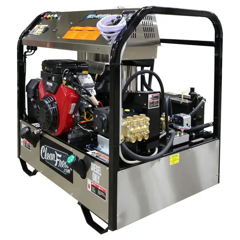 Next Day Delivery CleanFreak® Hot Water 5.0 GPM Pressure Washer Skid & Cage (Gas Engine) – 3,500 PSI