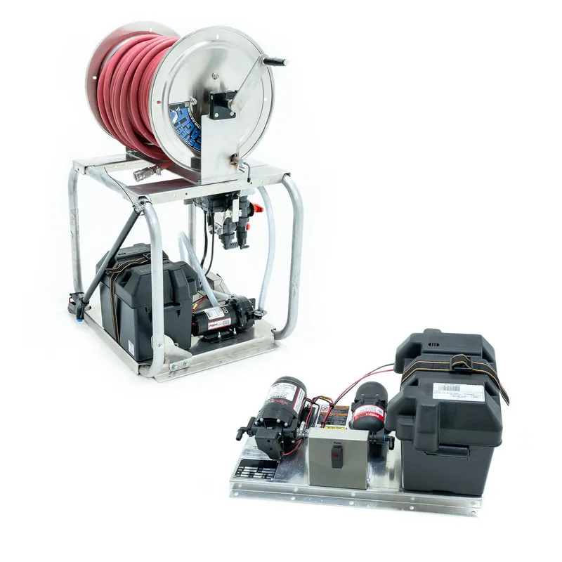 Genuine CleanFreak® 12 Volt Softwash System (100 PSI @ 7.0 GPM) w/ Remco Pump - Optional Cage, Proportioner, Hose Reel & Spray Wand w/ Nozzle
