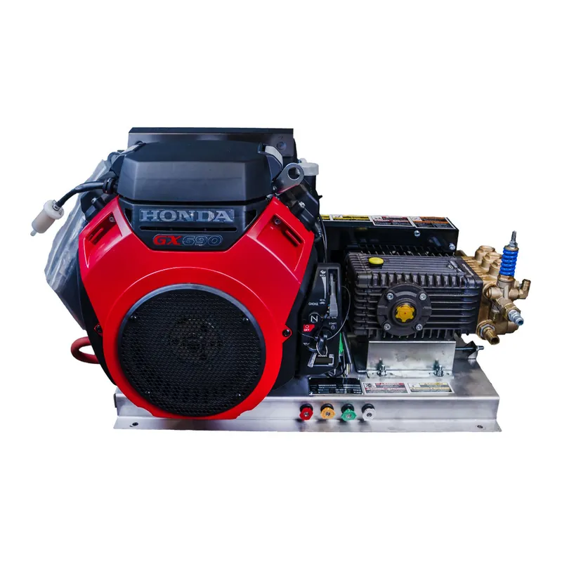 Order Now CleanFreak® Skid Mount Honda GX690 Engine w/ 8.0 GPM General Pump Pressure Washer (Gas) - 3,500 PSI