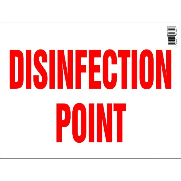 Farm Sign - Disinfectant Point Fresh Stock