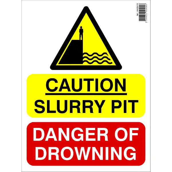 Fan Favorite Sign - Caution Slurry Pit