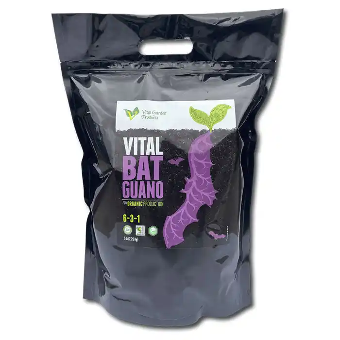 Vital Garden Supply Vital Bat Guano High-Nitrogen Fertilizer 6-3-1 Seasonal Sale