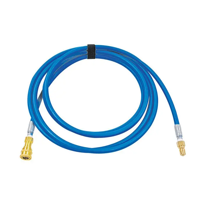 15' Solution Line w/ 1 Male & 1 Female Quick Disconnect (#80-8007-A) for Sandia Carpet Extractors - 1200 PSI Max Clearance