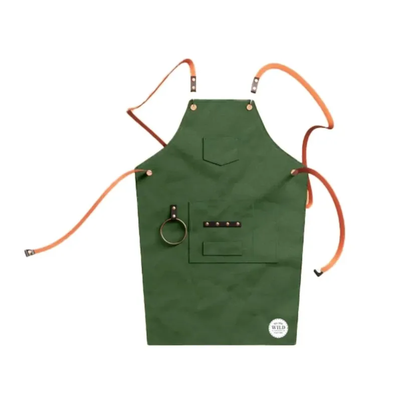 We the Wild Green Canvas Gardening Apron Low Price