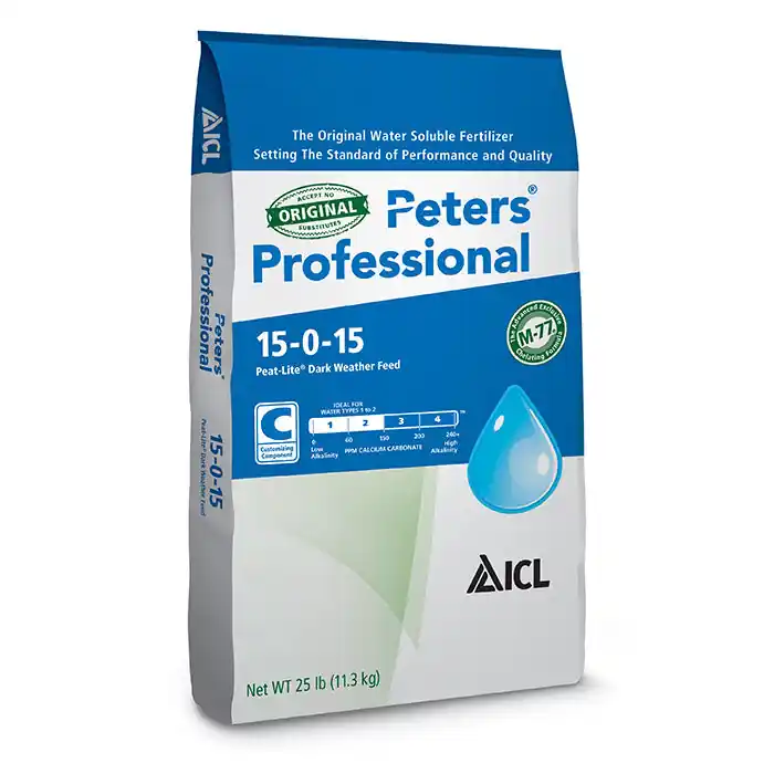 Factory Price Peters Professional 15-0-15 Peat-Lite Dark Weather Fertilizer, 25 lbs.