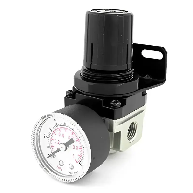 Next Day Delivery Akari 1/4 Inch AR Series Air Regulator with Gauge (AR2000-02) 5.0