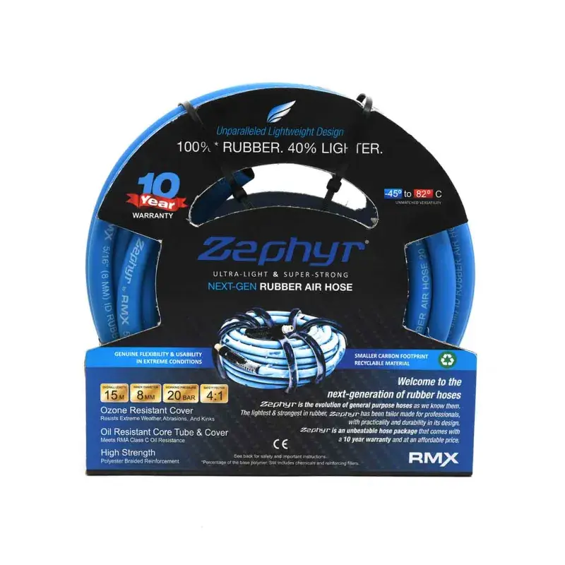 Zephyr 8mm Diameter Air Hose Pipe For Compressor, 15 mtr Long (ZA0815) Genuine