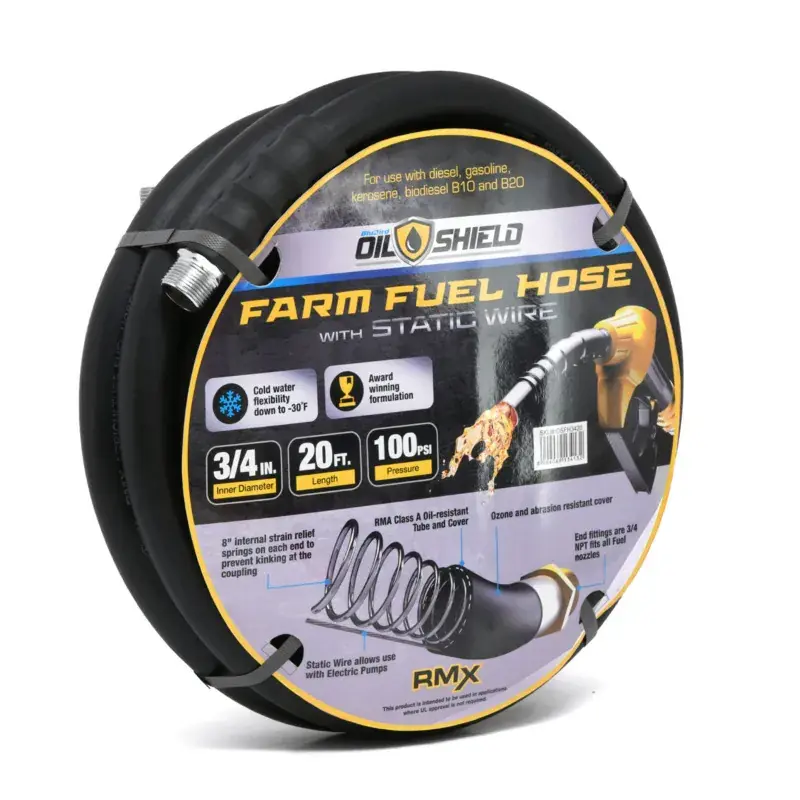 Zephyr 19mm x 10m Oilshield Anti-Static Oil Dispensing Hose with Fittings (OD1910) Place Order
