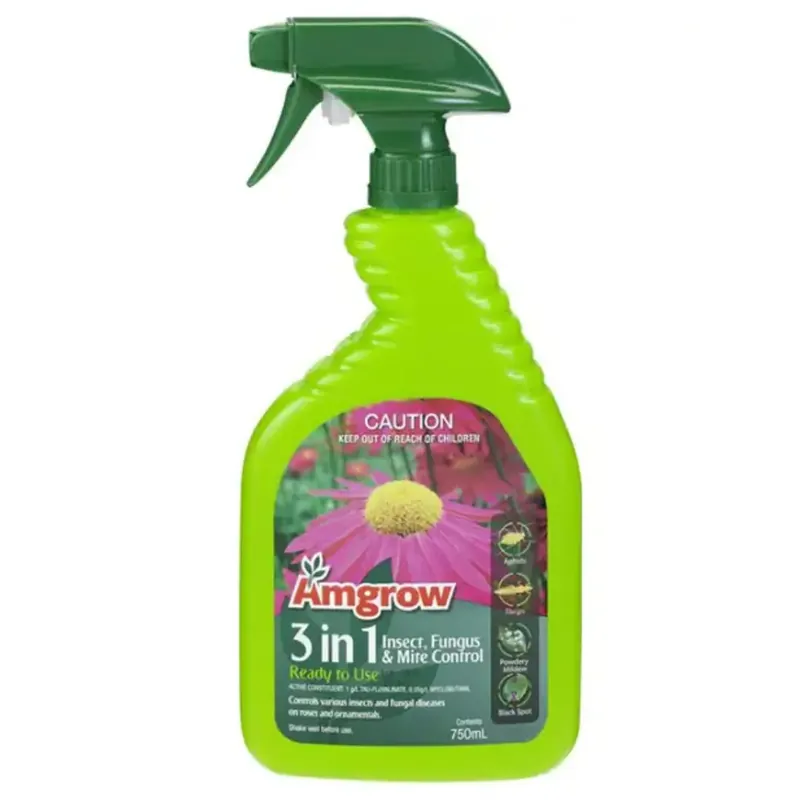 Amgrow 3 in 1 Insect, Fungus and Mite Control Ready to Use 750ml Limited Offer