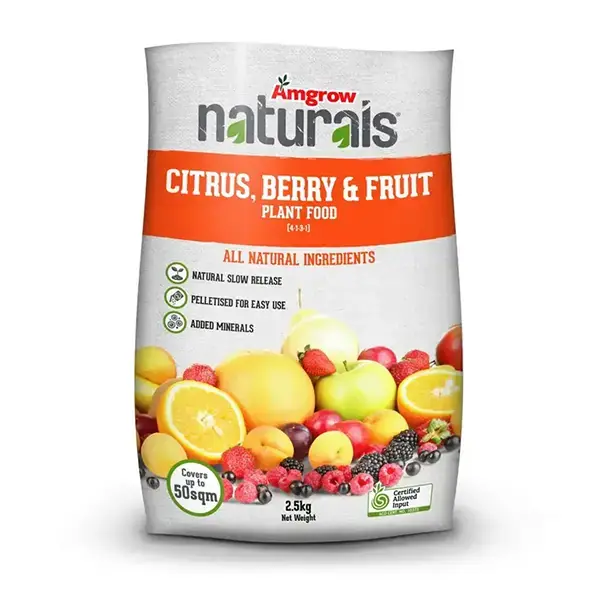 Amgrow Naturals Citrus, Berry Fruit Fertiliser - 2.5kg Limited Offer