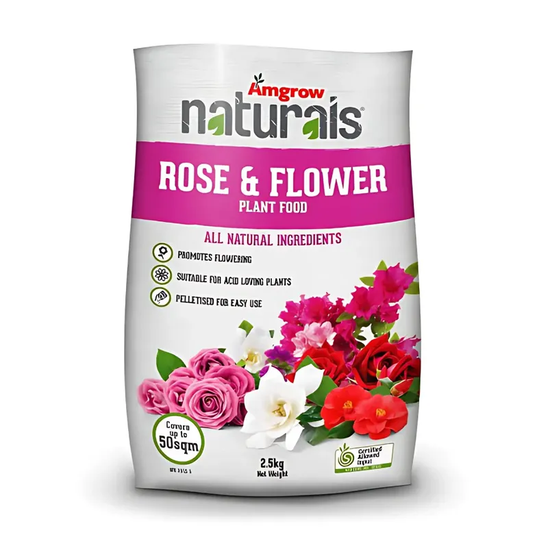 Hassle-Free Returns Amgrow Naturals Rose &Flower Fertiliser - 2.5kg