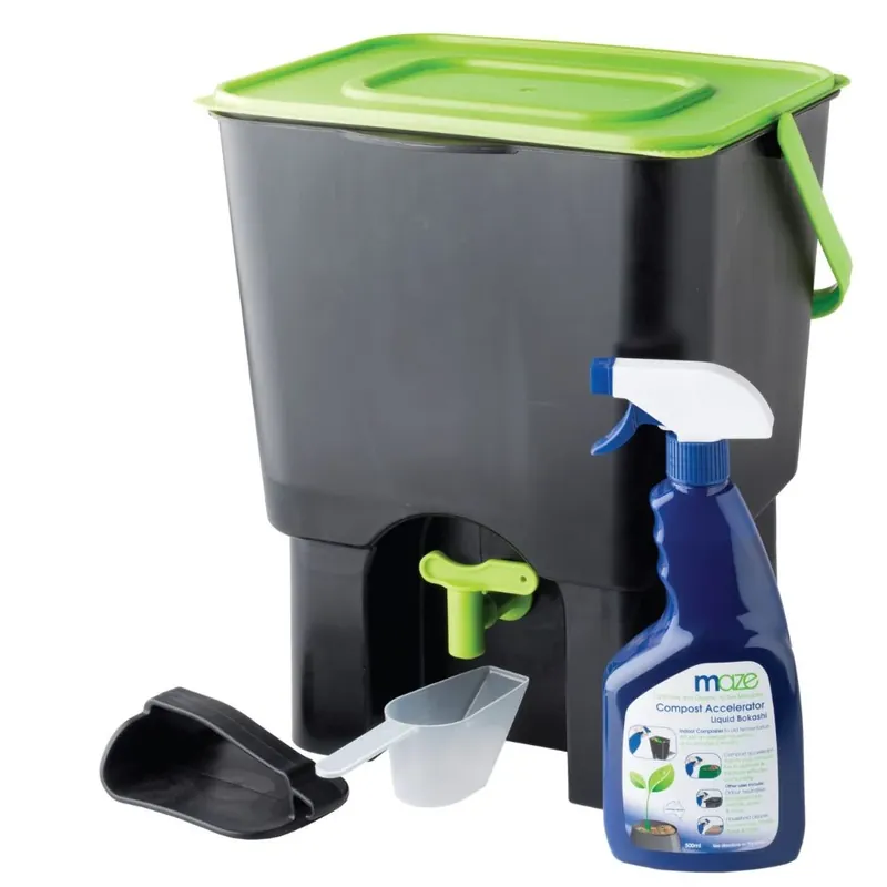 Maze 18L Indoor Composter With Liquid Bokashi Modern