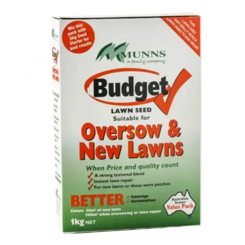 Warranty Included Munns Budget Lawn seed - 1kg