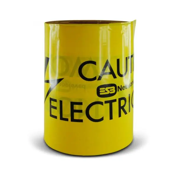 Bargain Safeline ESB Electric Warning Tape 250mm x 200M