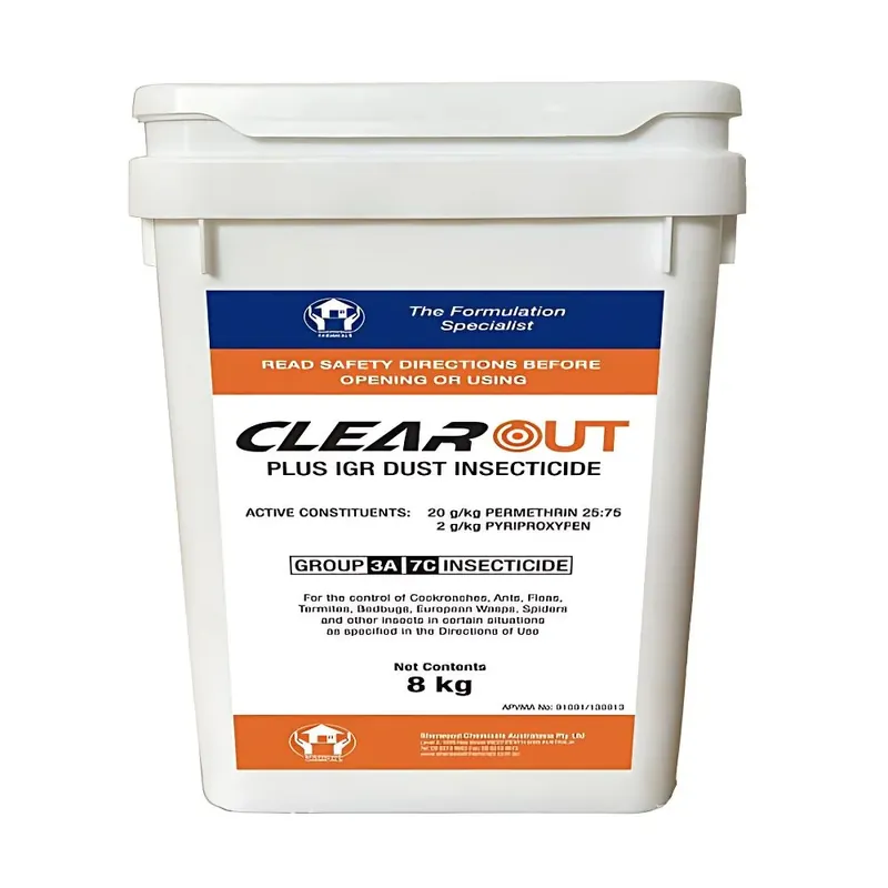 Latest Clear Out Plus IGR Insecticide Dust 8kg Bucket