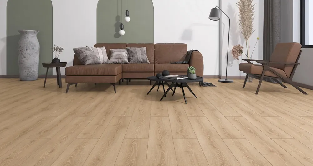 Place Order Canadia Rialto Oak 8mm Aqua Reg Embossed AC4 Laminate Flooring 2.22 SQ Yds