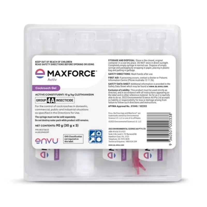 Reduced Price Maxforce Activ Cockroach Bait 3x30g