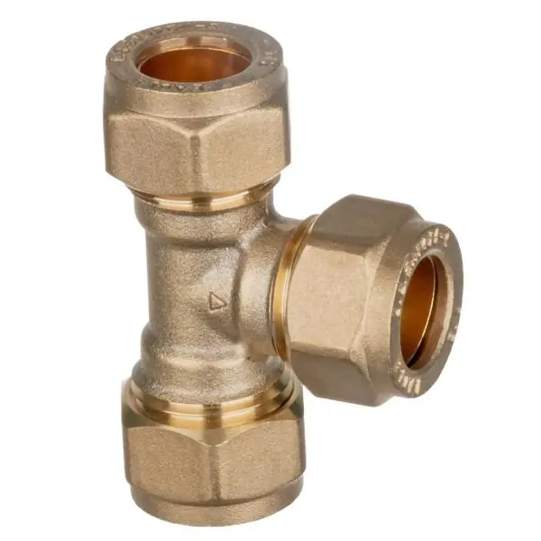 Easi Plumb 1/2" CxCxC Brass Compression Equal TEE 318 Save Now