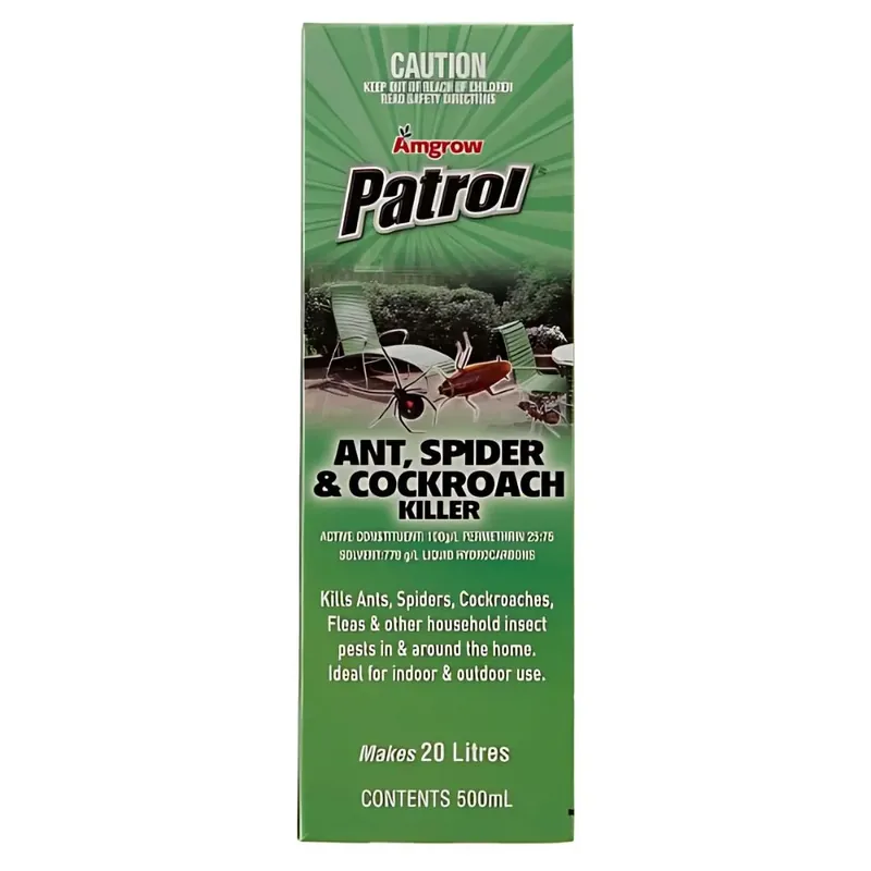 Amgrow Patrol Ant Spider and Cockroach Killer Concentrate 500ml Free Delivery
