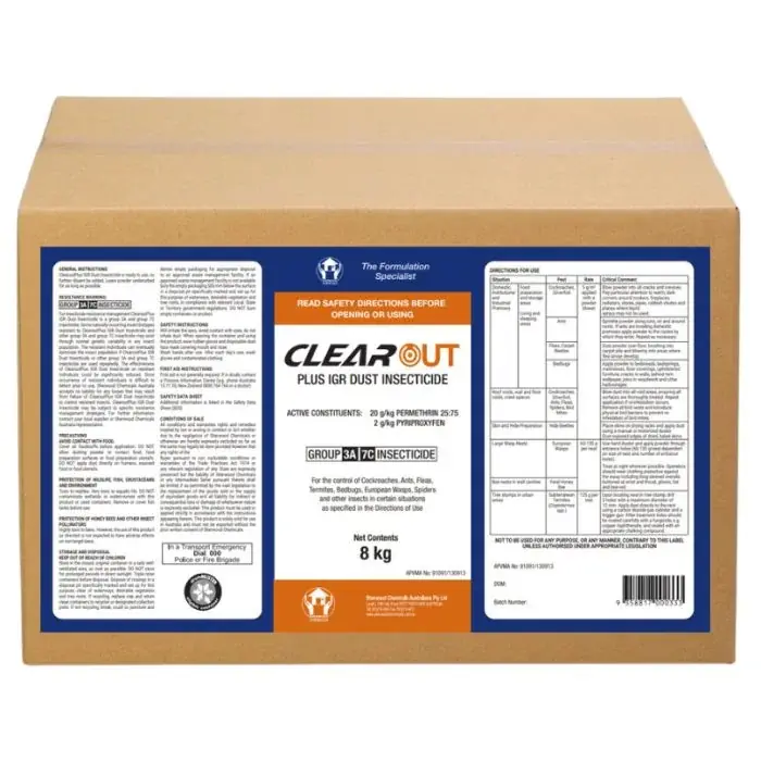 Weekend Sale Clear Out Plus IGR Insecticide Powder 8kg Carton
