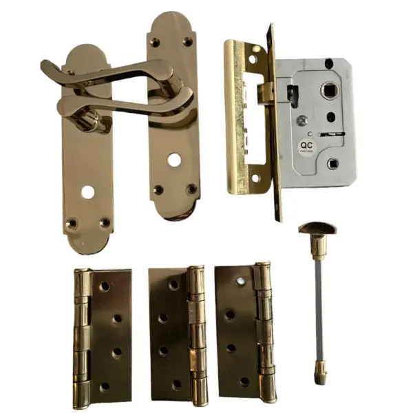 Next Day Delivery Sichern The Carisbrooke handle is an Elegant Scroll Lever on an Arched Back Plate. Complete door pack