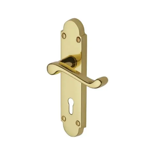 Sichern The Carisbrooke handle is an Elegant Scroll Lever on an Arched Back Plate Best Choice