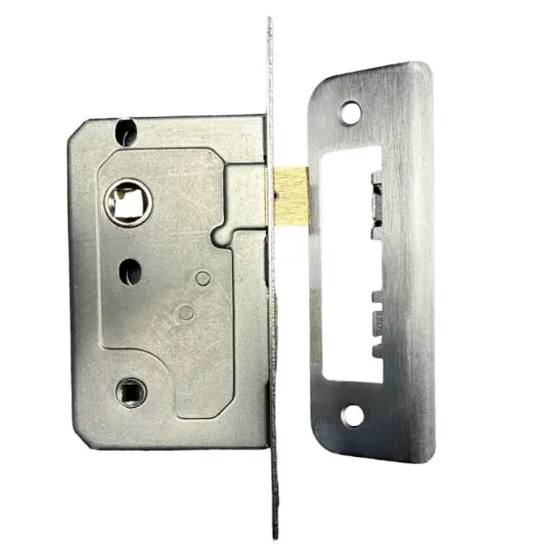 Sichern Bathroom Mortice lock with Adjustable receiver Brass Bulk Order