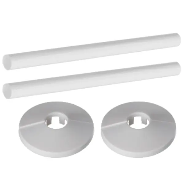 Limited Offer Easi Plumb 3/4"/22mm Pipe Cover Kit - White