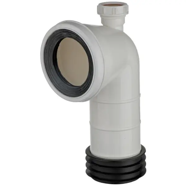 Easi Plumb 4"90Deg Pan Connector C/W 1.1/4" Inlet Bargain