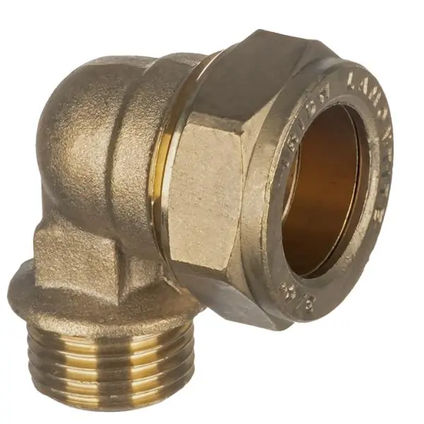 Same Day Shipping Easi Plumb 3/4" Mi. X 1/2" C. Brass Compression Elbow 316