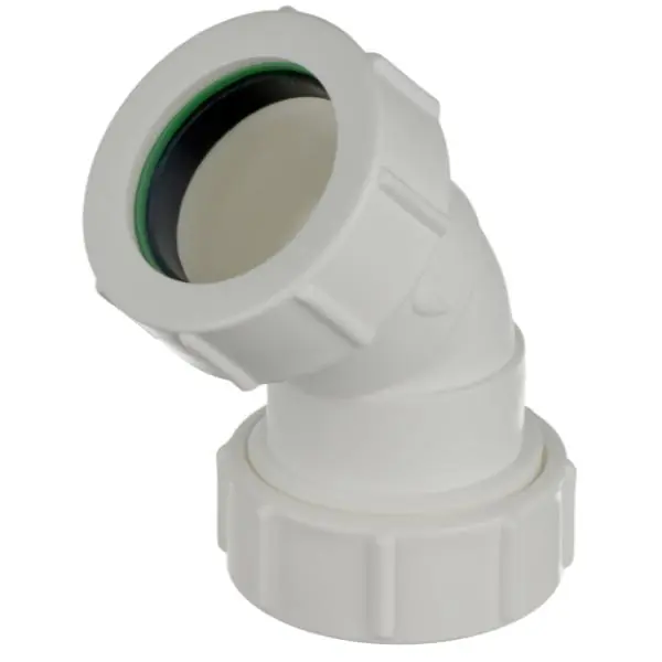 1 1/4" X 32Mm White Waste Compression 45 Deg Ben High Quality