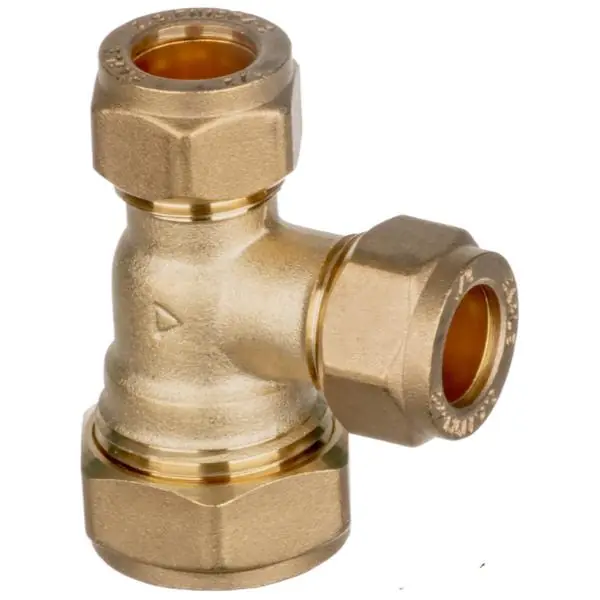 1" X 3/4" X 3/4" Brass Compression Unequal Tee 318 Buy Online
