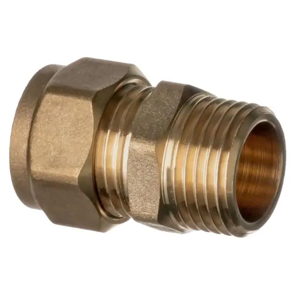 Easi Plumb 1" Mi. X C.Brass Compression Str. Coupling 311 Clearance