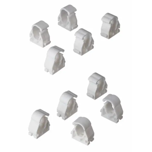 Easi Plumb 10 Pack 1/2" White Hinged Pipe Clips Today Only