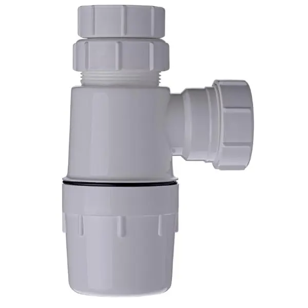 Easi Plumb 1 1/4" White Waste Bottle Trap - 3" Seal Authentic