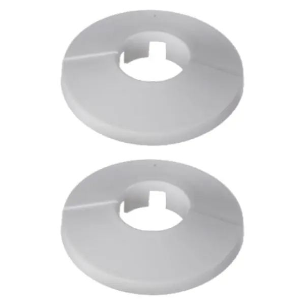 Easi Plumb 2 Pack 3/4" White Pipe Hole Trims Free Shipping