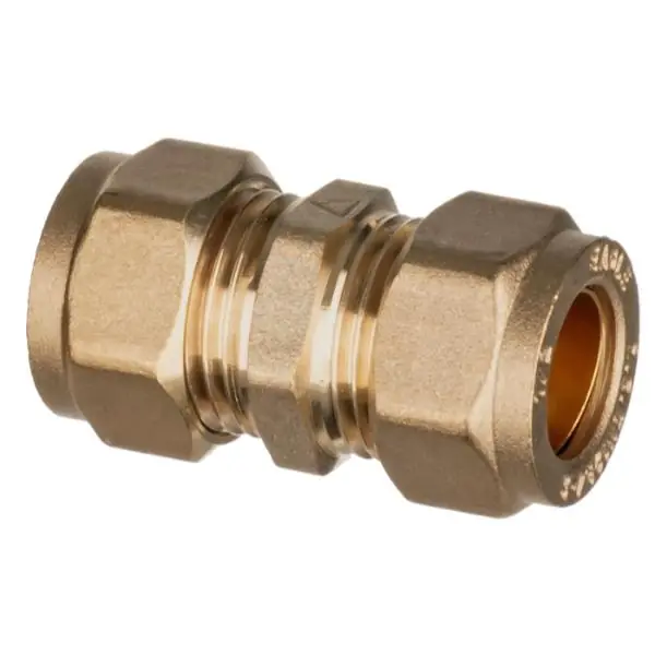 Last Chance Easi Plumb 1" CxC Brass Compression Str. Coupling 310