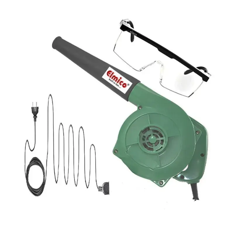 Elmico 20 Minutes Continious Running Air Blower With 12 Feet Wire & Safety Google (EB-4-12FT+Goggle) (6 Month Warranty) Professional Grade